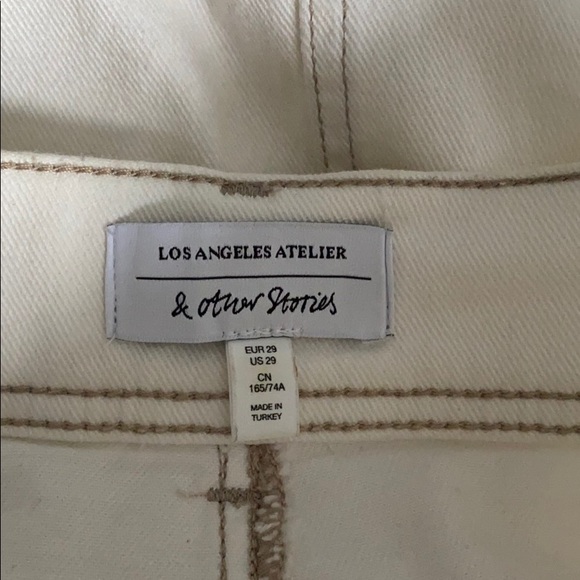 & Other Stories White Denim Skirt Size 29 - Picture 9 of 12